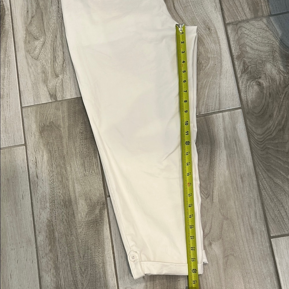 Talbots White Chinos Relaxed Fit Cotton Blend - Picture 11 of 11
